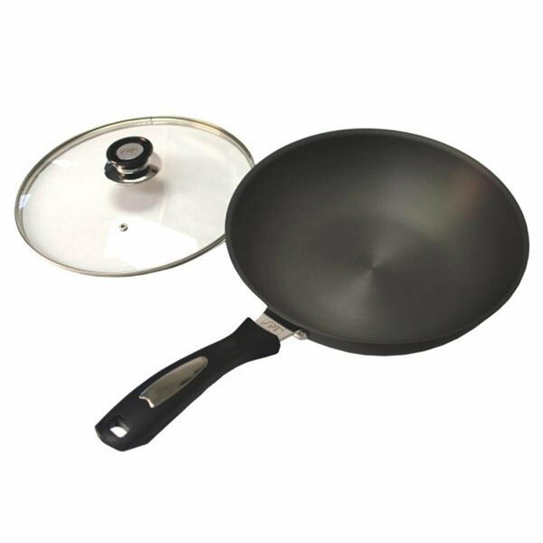 D & H Distributing 12 in. Hard Anodized Cookware, Black MA3211505